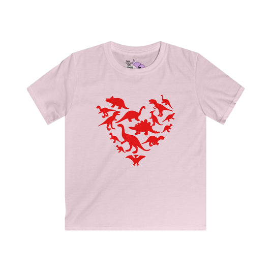Dinosaurs Heart Youth Softstyle Tee