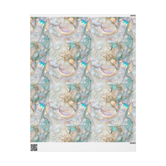 Green Opalescent Dreams Wrapping Paper