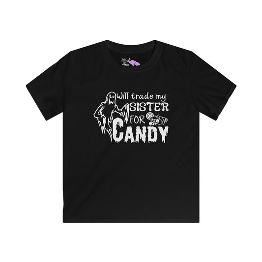 Will Trade My Sister For Candy Youth Softstyle Tee
