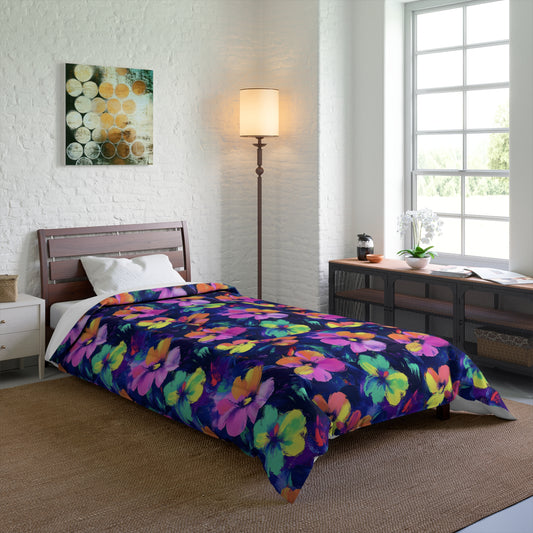 Watercolor Flowers Comforter