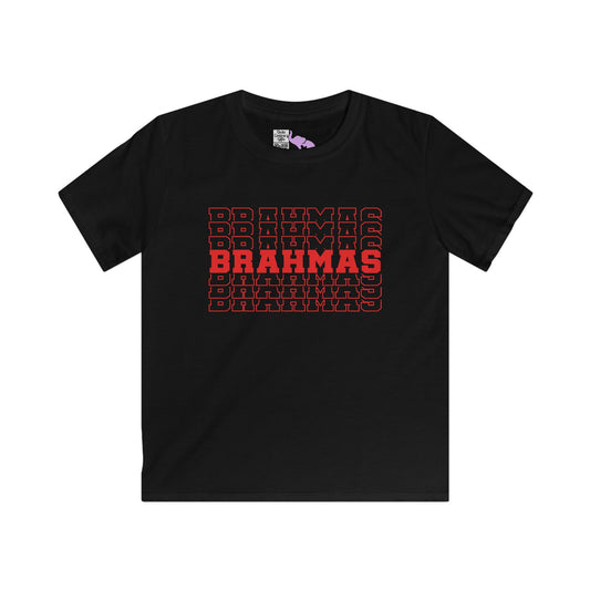 Brahmas (Stacked) Youth Softstyle Tee