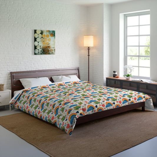 Ribbit Rainbows Comforter