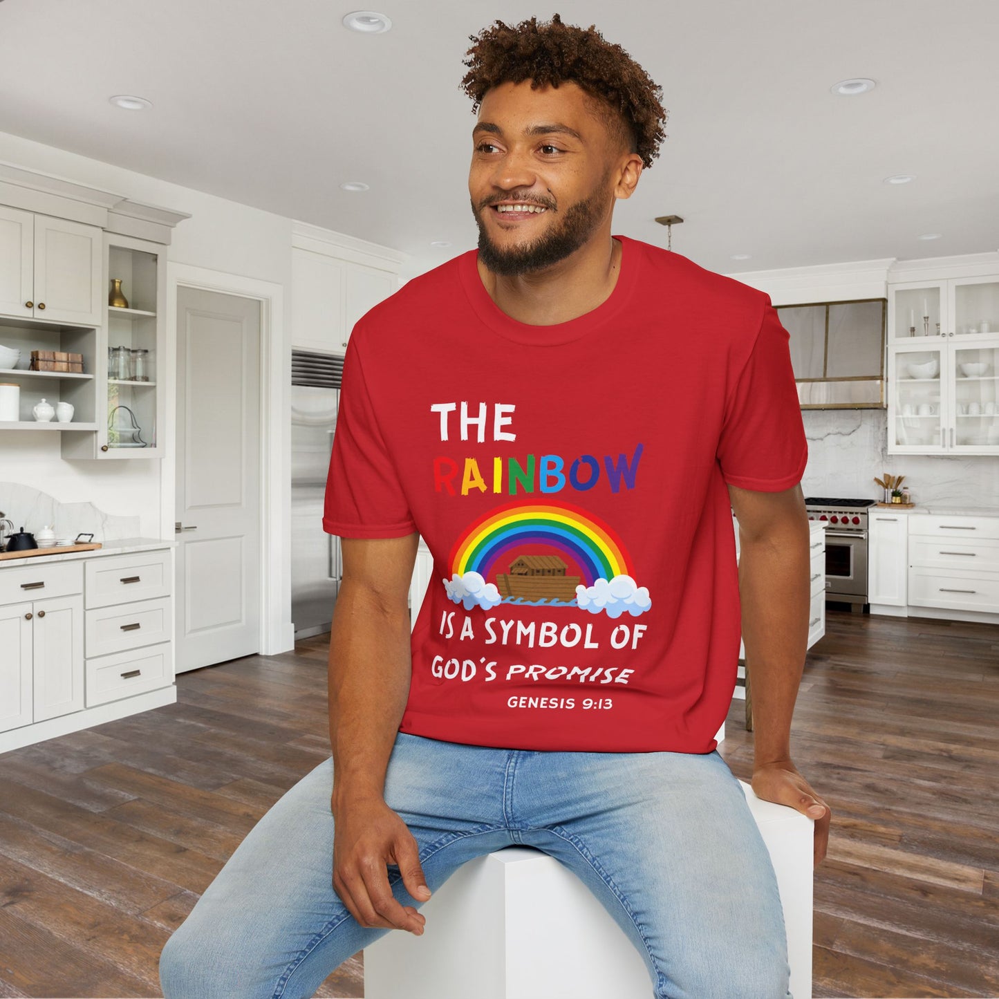 The Rainbow Is A Symbol of God's Promise Adult T-shirt