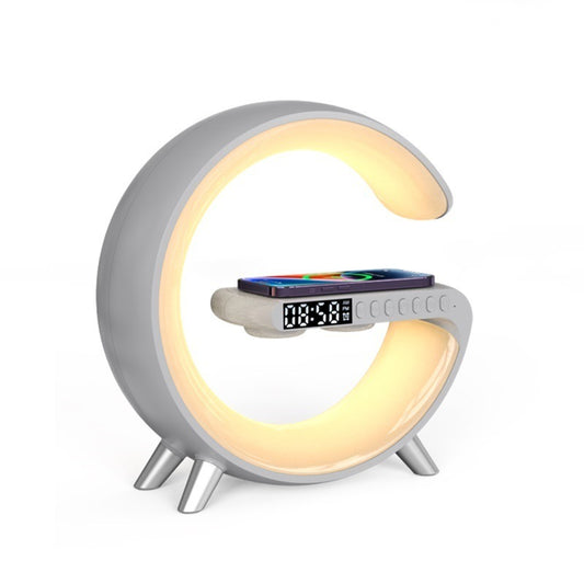 G-Shape LED Smart Lamp with Speaker & Wireless Charging