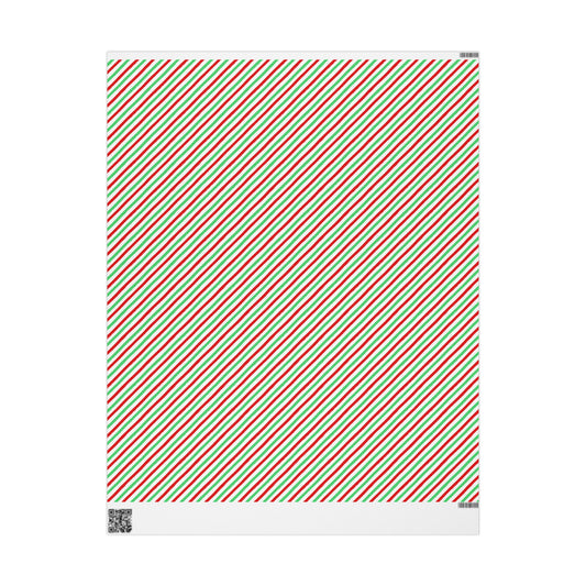 Merry & Bright Lines Wrapping Paper