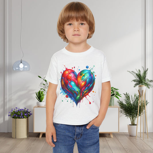 ""Love in Full Color Heavy Cotton™ Toddler T-shirt