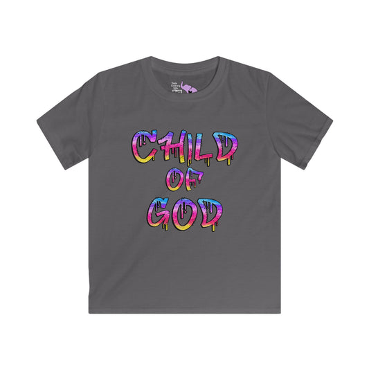 Child of God (Graffiti) Youth Softstyle Tee