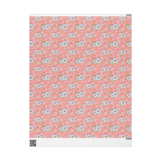 Jasmine Blush Garden Wrapping Paper