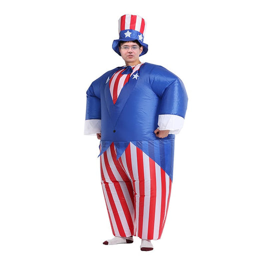 Inflatable Uncle Sam Costume for Adults