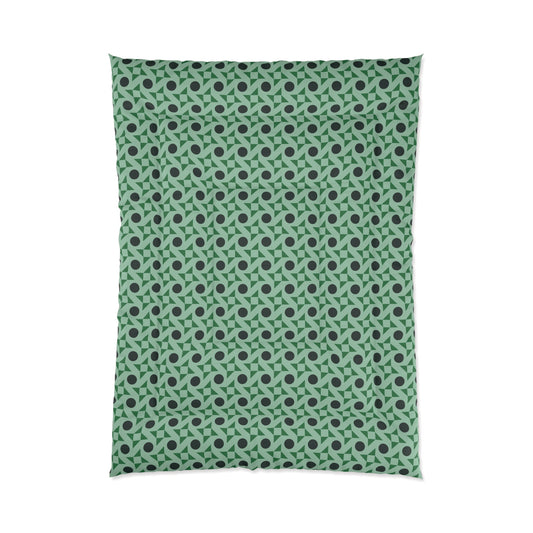 Emerald Pinwheels Comforter