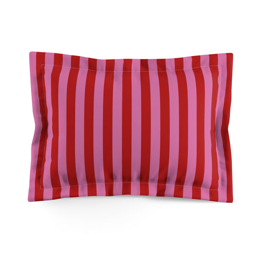 Be Mine Stripes Microfiber Pillow Sham