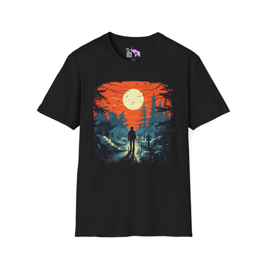 Creepy Cemetery 7 Adult T-shirt