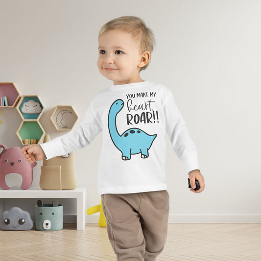 You Make My Heart Roar!! Toddler Long Sleeve Tee