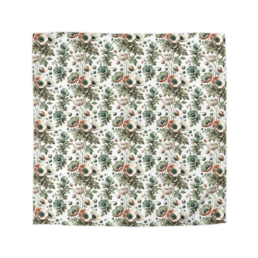 Whimsy In Bloom Microfiber Duvet Cover