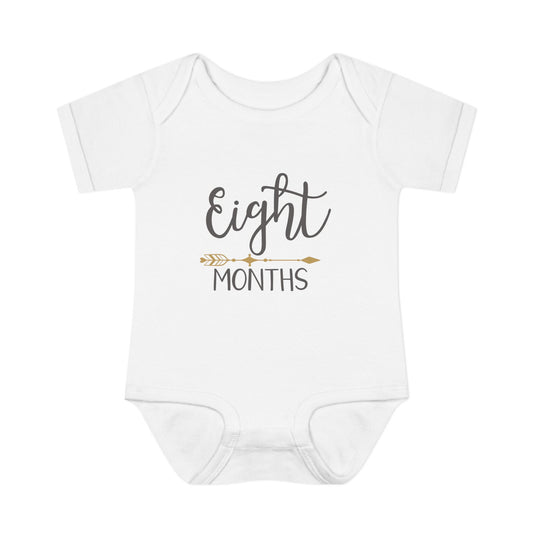 Golden Arrow Milestone Baby Bodysuit-Eight Months