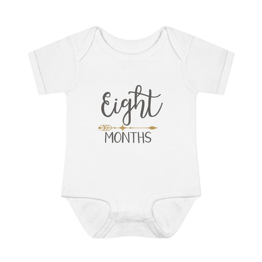 Golden Arrow Milestone Baby Bodysuit-Eight Months