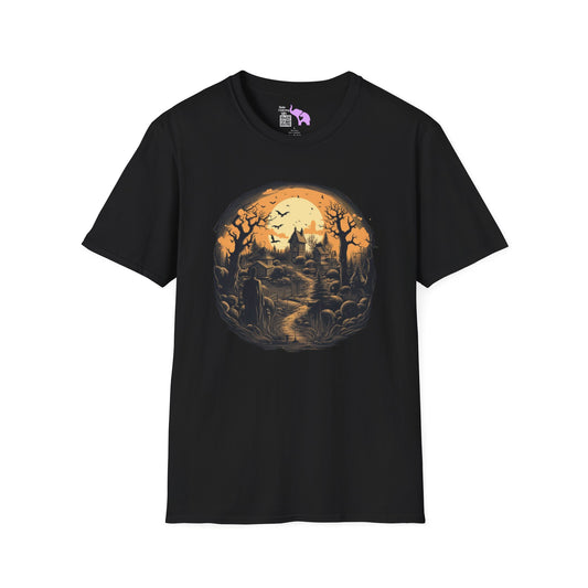 Creepy Cemetery 4 Adult T-shirt