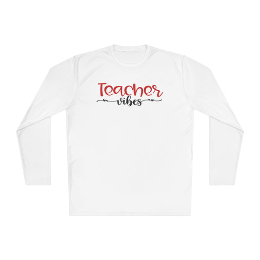 Teacher Vibes Adult Long Sleeve Tee