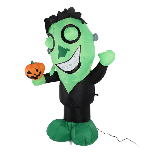 3.9FT Lighted Green Monster Halloween Inflatable