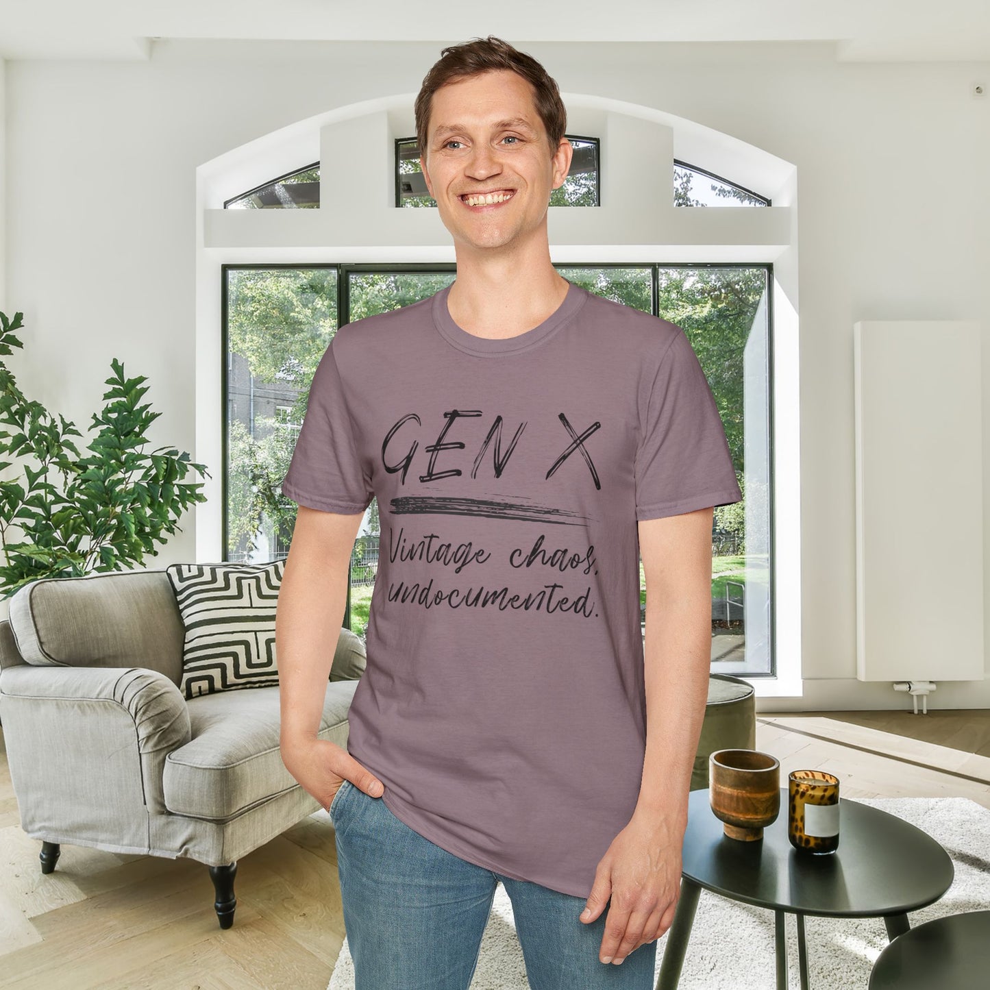 Gen X Vintage Chaos, Undocumented Adult T-shirt