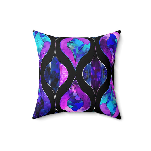 Midnight Cathedral Throw Pillow