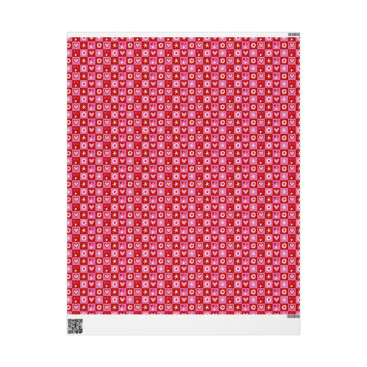 Valentine Toss Wrapping Paper