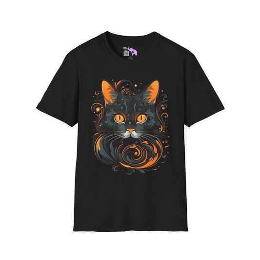 Creepy Black Cats 5 Adult T-shirt