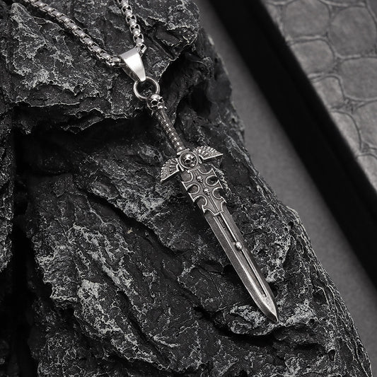 Punk Style Sword Pendant Necklace