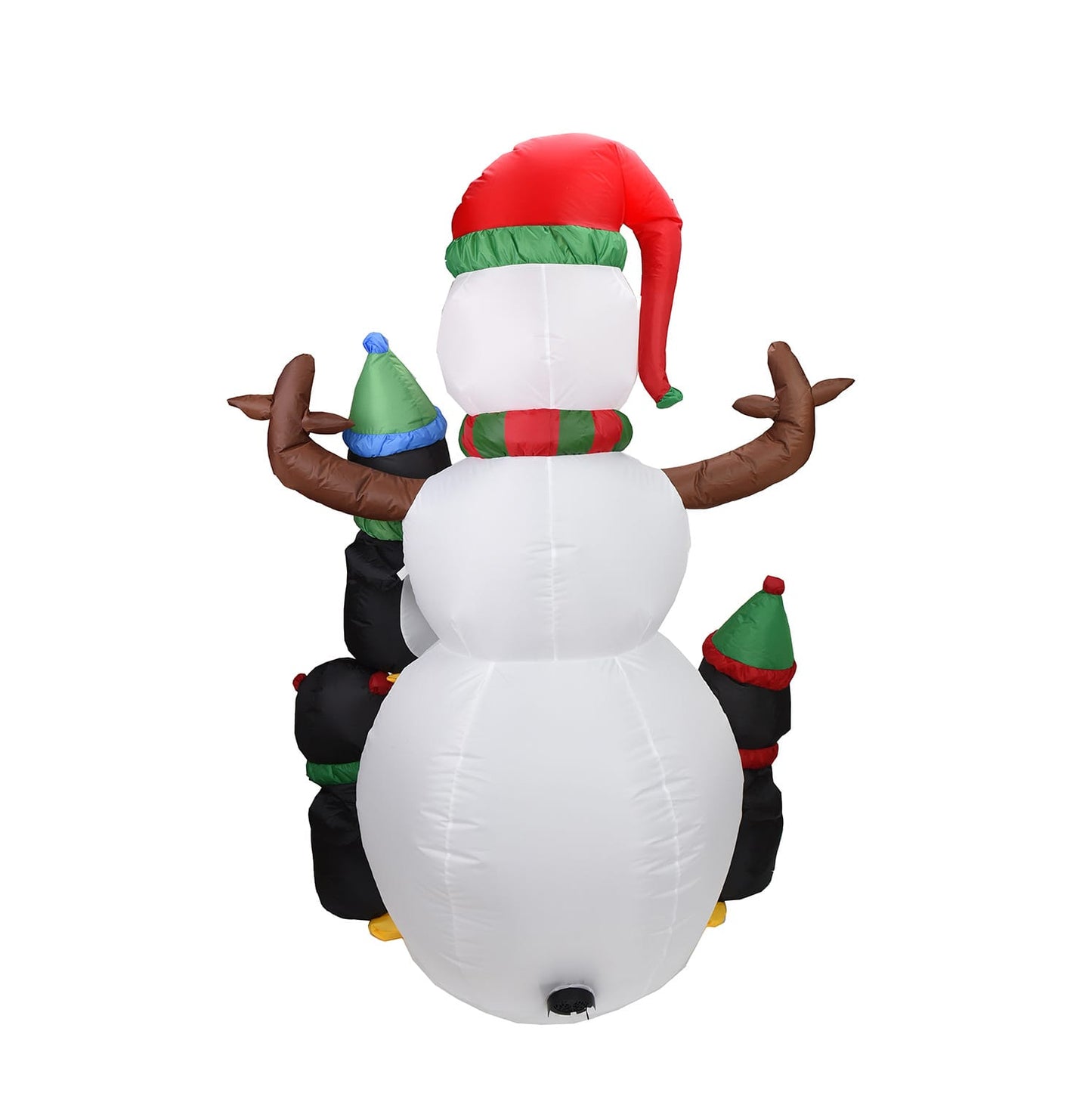 6FT Snowman with Three Penguins Christmas Inflatable