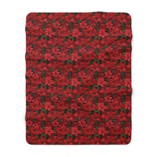 Crimson Noel Fleece Blanket