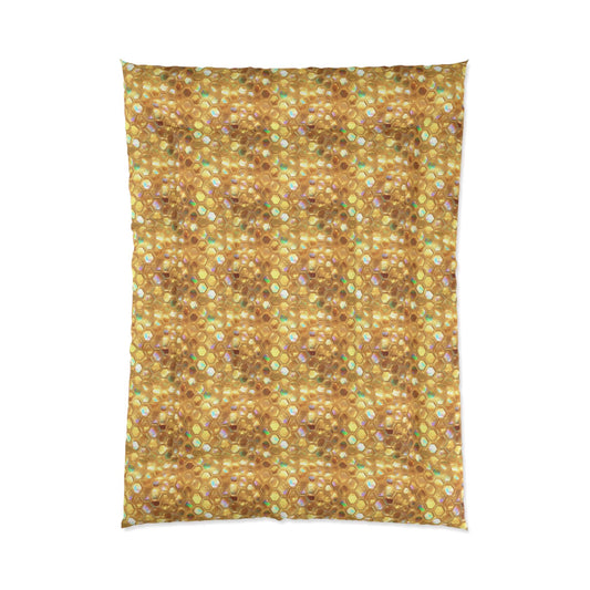 Golden Prism Grid Comforter