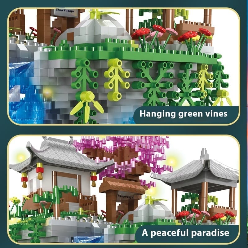 Mystical Waterfall Garden Building Blocks