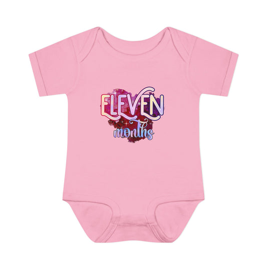 Stardust Baby Milestone Bodysuit-Eleven Months