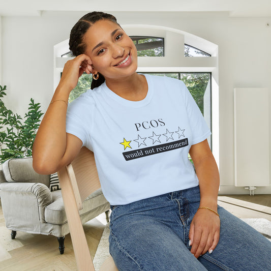 PCOS 1 Star Would Not Recommend Adult T-shirt