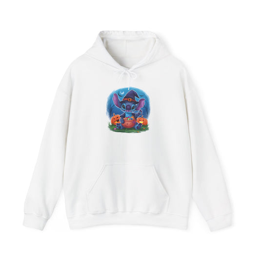 Spooky Stitch w/Pumpkins Heavy Blend™ Hooded Sweatshirt