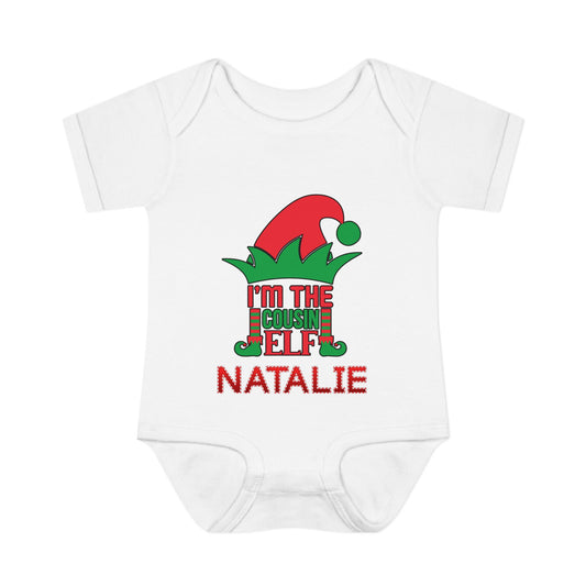 I'm The Cousin Elf Infant Baby Rib Bodysuit