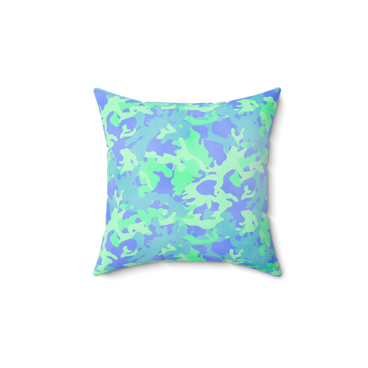 Glacier Grove Camo Throw Pillow
