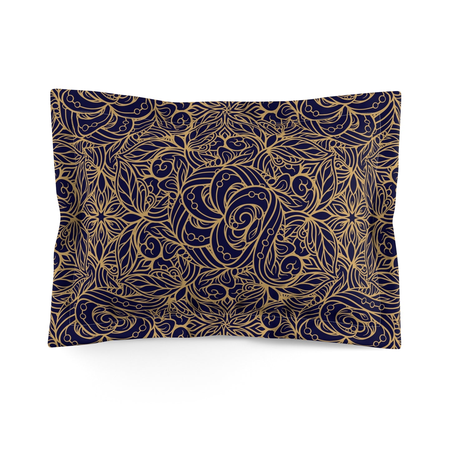 Golden Midnight Radiance Mandala Basic Bedding Set