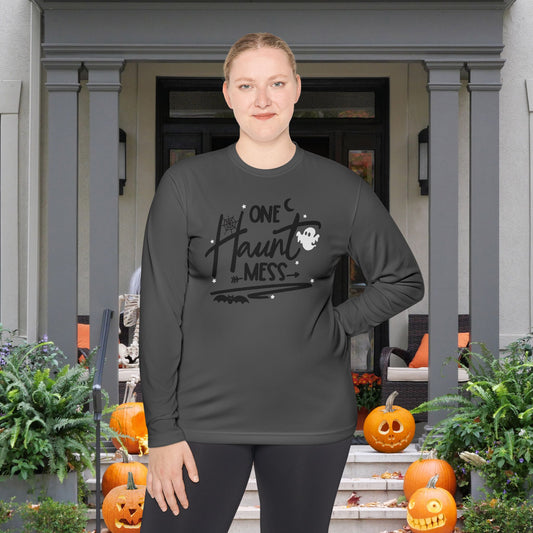 One Haunt Mess Adult Long Sleeve Tee