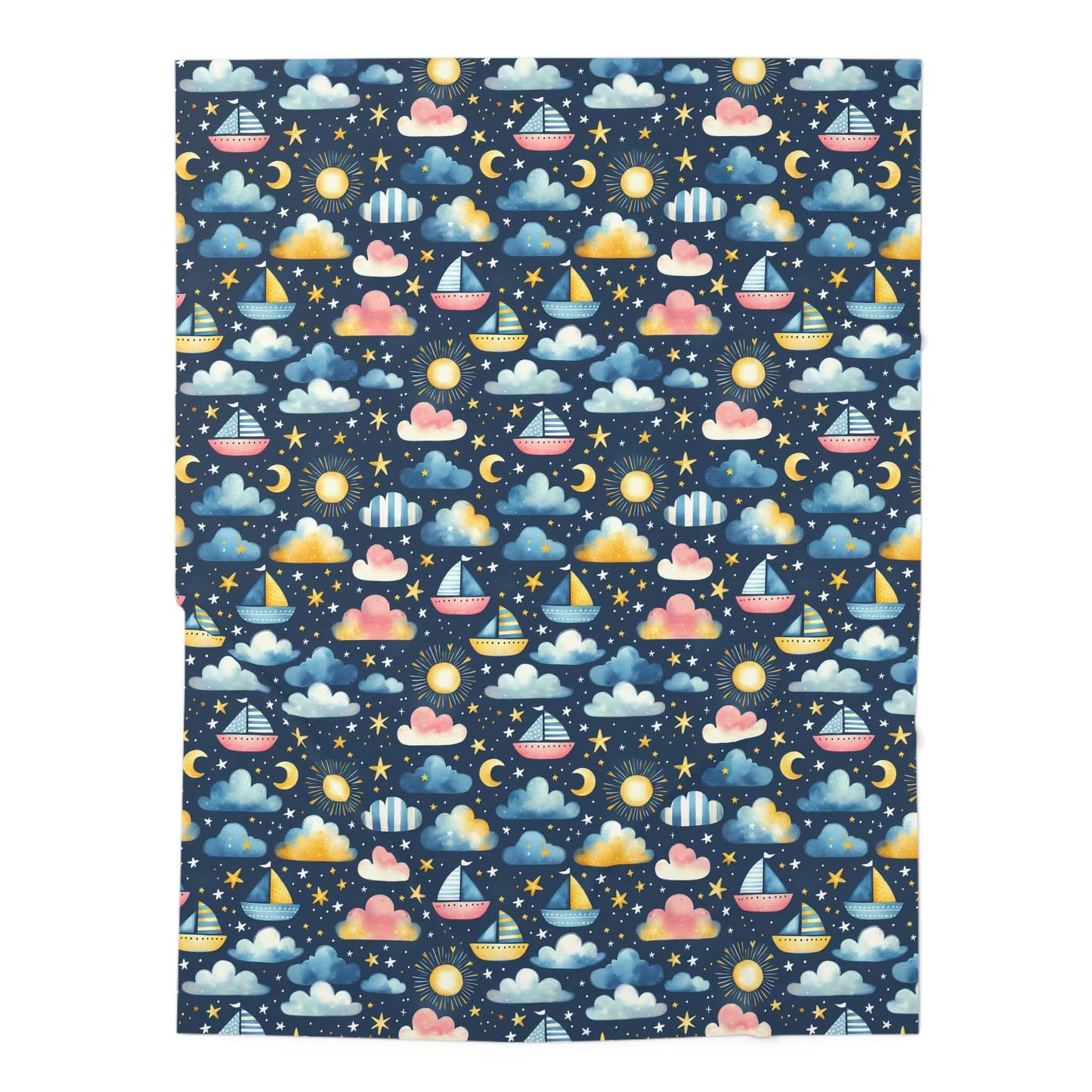 Night Sail Dreams Baby Swaddle Blanket
