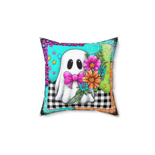 Patchwork Phantom Throw Pillow