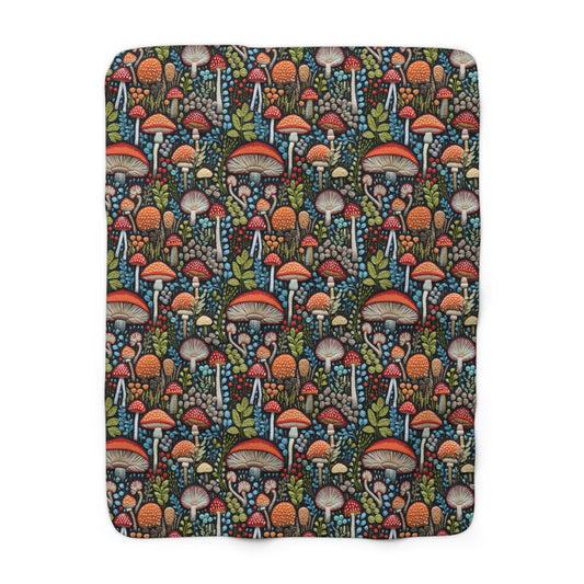 Shroom Bloom Fleece Blanket