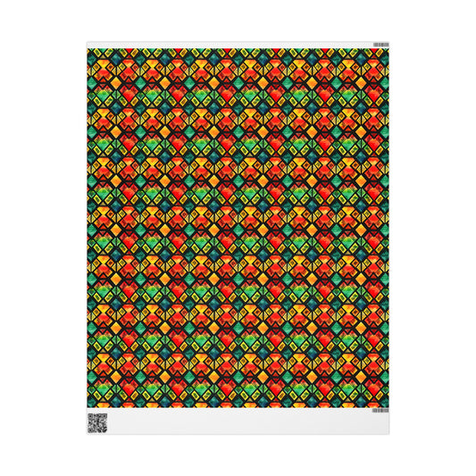Freedom Flame Kwanzaa Wrapping Paper