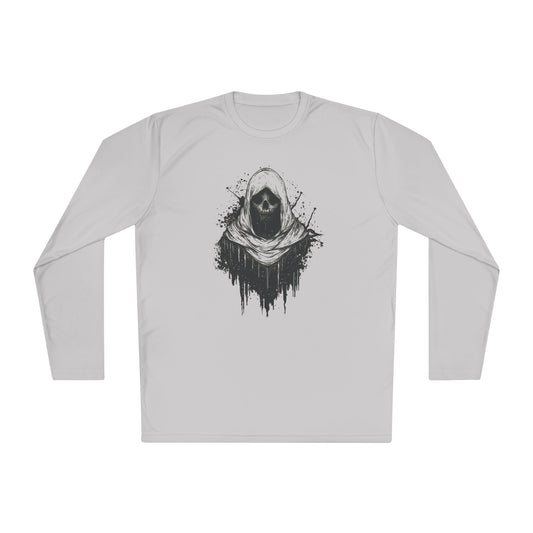 Creepy Ghost Adult Long Sleeve Tee