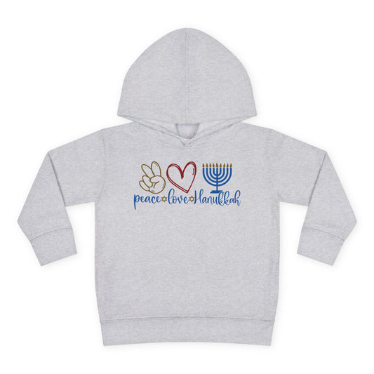 Peace Love Hanukkah Toddler Hoodie