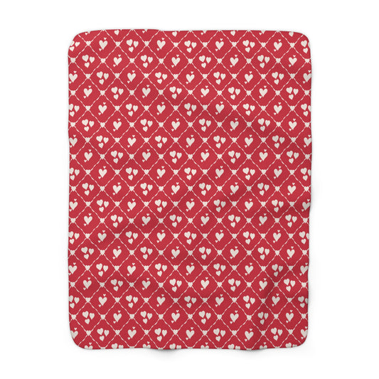 Sweetheart Trellis Fleece Blanket