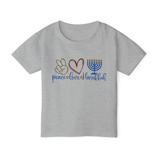 Peace Love Hanukkah Heavy Cotton™ Toddler T-shirt