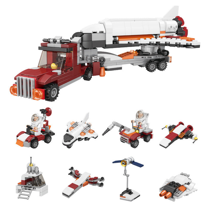 Rocket Ship & Astronaut Interlocking Building Blocks