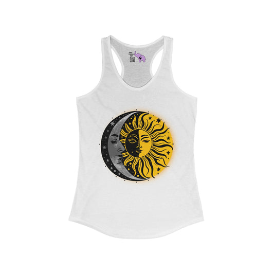 Sun Moon Stars Women's Ideal Racerback Tank