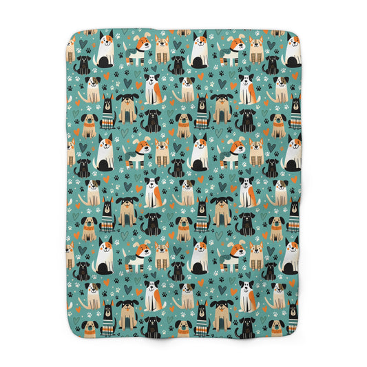 Happy Hounds Fleece Blanket
